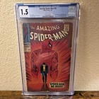 Marvel Comics The Amazing Spider-Man #50 CGC 1.5 1967 Spider-Man No More ASM
