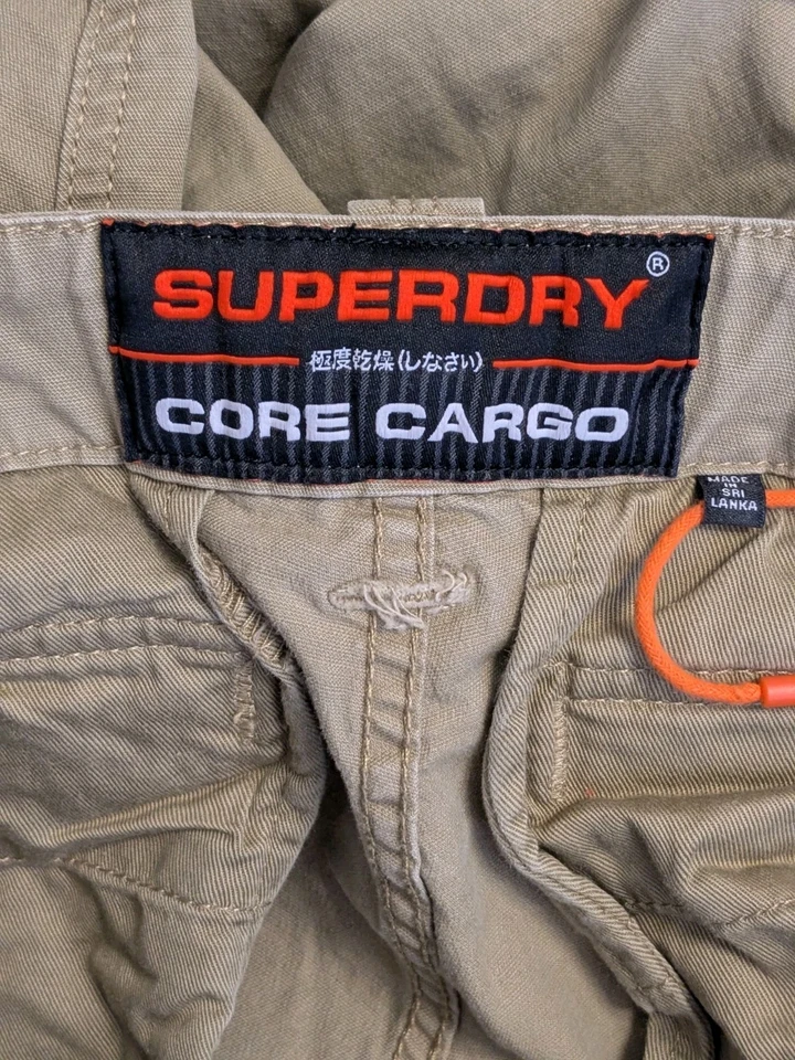 Superdry, Women's, Core Cargo Shorts, Beige, Size 32x11 - Image 4 of 4