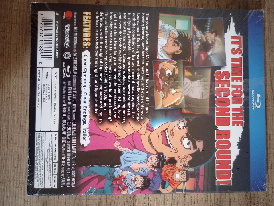 Hajime no Ippo: The Fighting Collection 2 Episodes 25-48 (Blu-ray) new, sealed - Image 2 of 4