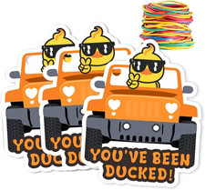 Duck Tags - You've Been Ducked Game Cards, 35 Pack with Rubber Bands