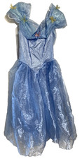 Disney Cinderella Princess Dress Blue adjustable 10-14