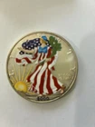 2000 Walking Liberty American Eagle Dollar Coin Painted, 1 oz Silver Bullion