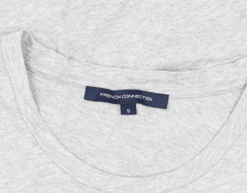 French Connection Women's Grey Graphic T-Shirt - Size S - Picture 3 of 12