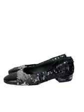 CHANEL Flat Pumps G02819 EU36 US5.5 Silver