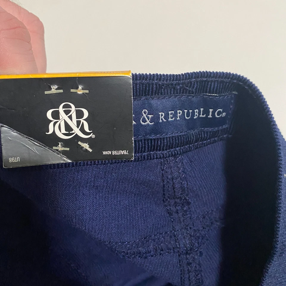 Pantalones ajustados Rock & Republic Berlin para mujer talla 12M azul marino elásticos nuevos con etiquetas Foto 4 de 4