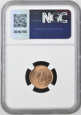 Mauritius 1 Cent 1963 NGC MS 64 RD | eBay