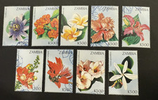 Stamps Zambia Flowers 1998 MNH SC 722a-i (Set of 9 Stamps) as Shown