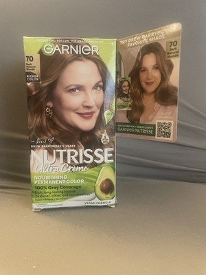 Garnier Nutrisse Ultra Crème 70 Almond Cream Hair Color New Sealed