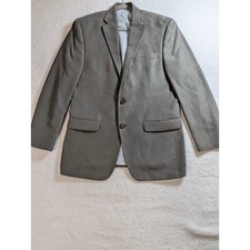 Lauren Ralph Lauren Mens Grey Two Button Blazer Sport Coat 38R Event Academia