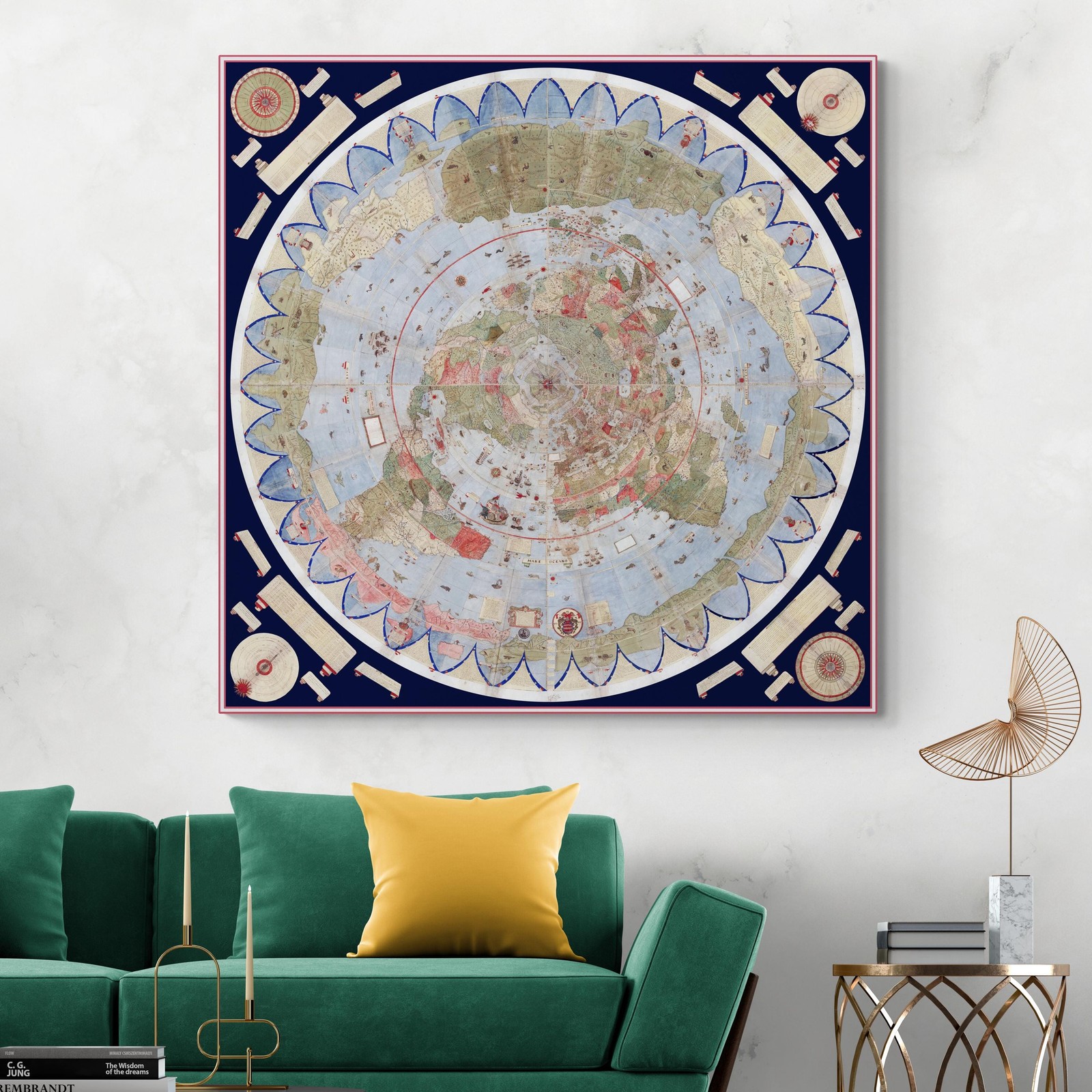 1587 Urbano Monte World Map – Renaissance Polar Projection & Exploration