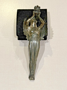 Large Art Deco Flying Goddess Hood Ornament Winged Lady Mascot