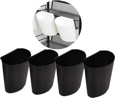 4Pcs Hanging Cup Holder,Rolling Cart Accessories Utility Cart Accessories Hangin