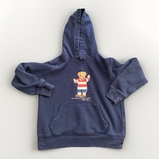 Polo Ralph Lauren Teddy Bear Fleece Hoodie Boy's M 10-12