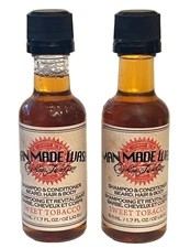 18.21 Sweet Tobacco Man Made Wash 1.7 OZ (2 Pack) 3-1 Body Wash, Shampoo Cond