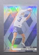 George Pickens Silver Prizm 2025 Panini Mosaic #109 Dallas Cowboys