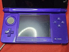 Nintendo 3DS Midnight Purple Handheld System Console - Clean & Tested -Authentic