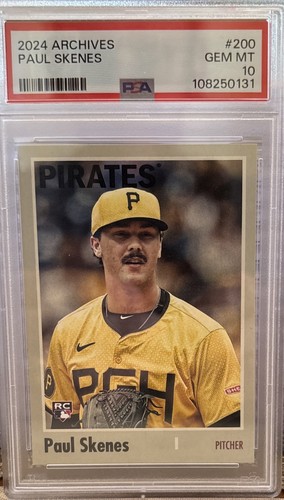 2024 Topps Archives #200 Paul Skenes Rookie PSA 10 RC
