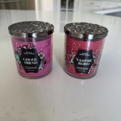 Bath & Body Works Halloween Vampire Blood & Ghol Friend, 2 Pack Candles