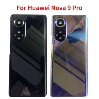 Vitre Arrière + Lentille Caméra Pour Huawei Nova 9 - Coloris Violet, Collant Inclus