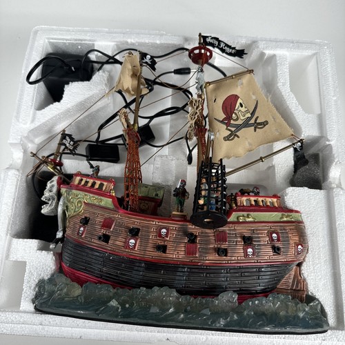 Lemax Halloween Spooky Town Jolly Roger Piratenschiff 2007 GETESTET mit Box LESEN - Bild 20 von 23