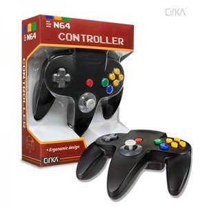 N64-Controller-Black-CirKa-Brand-New-Retail-pack-NEW