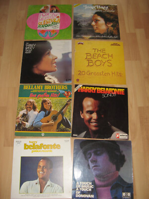 52 POP Vinyl LPs + DLPs Elvis, Hollies, A Kim, Belafonte, Status Quo etc., sFoto