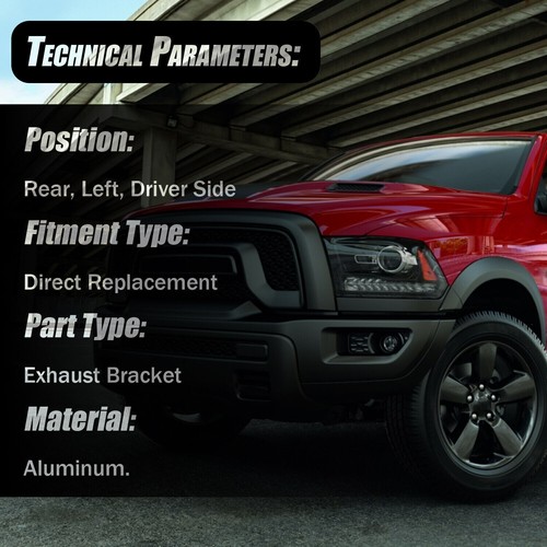 Rear Left Exhaust Bracket 68275662AB For Ram 1500 2019 2020 2021 2022 2023-2025 - Picture 5 of 9