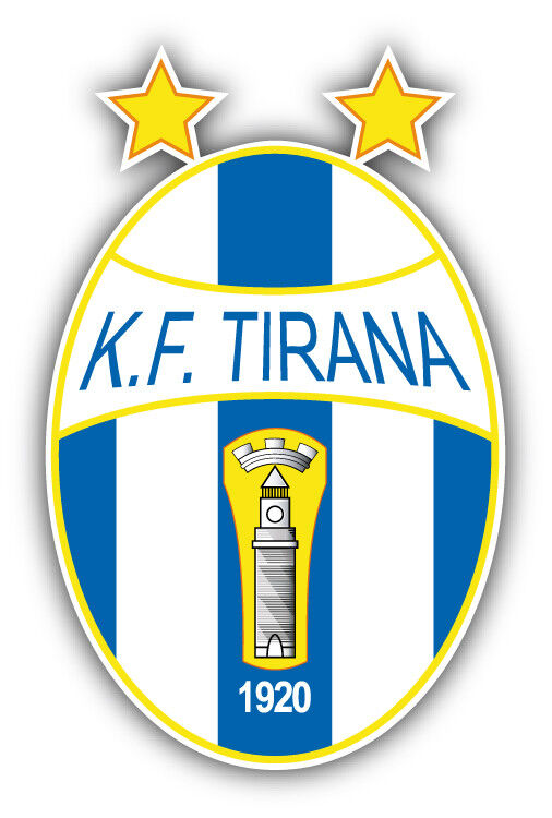 KF Tirana Albania Soccer Football Car Bumper Sticker Decal 3'' x 5