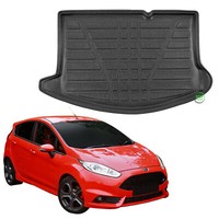Kofferraumwanne Laderaumwanne FüR Ford Fiesta 6 2008-2015 3/5-TüRer Antirutsch