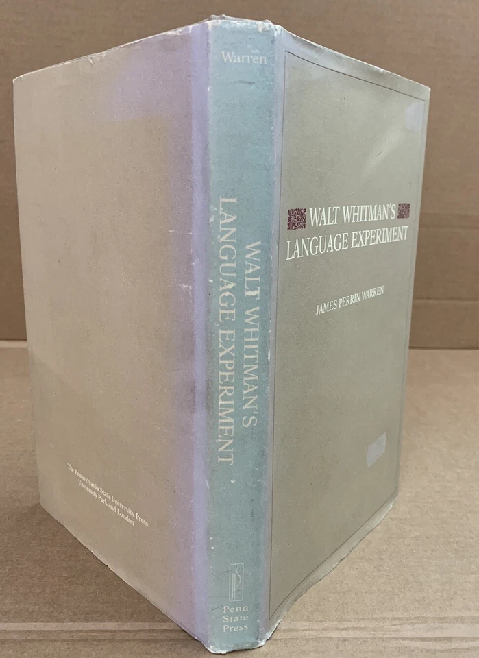 Walt Whitman's Language Experiment - James Warren - Hardback / Jacket - 1990 - Image 2 of 4