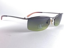 NEW VINTAGE CALVIN KLEIN CK 2033 SEMI RIMLESS Y2K SUNGLASSES MADE IN ITALY