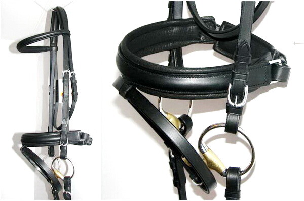FSS Comfort Padded Crown & Poll Headpiece For Weymouth Double Bridle | Leather