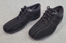 Easy Spirit Shoes Esutile Black Suede Lace Up Sneaker Comfort Women’s Size 8M