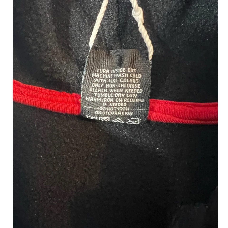 Enyce 90s Vintage Black/Red Hoodie Sz 18 M - Imagem 4 de 4