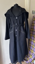 Masai Black Wool Coat Size S Iconic Piece Of Design