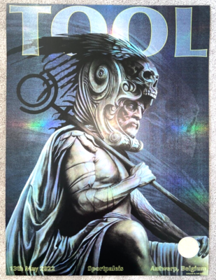 00's Tool 公式 大判ライブポスター Tool Band Concert Poster Antwerp Belgium Tour May 13 2022 /600 Adi