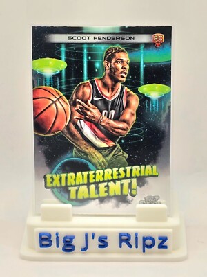 2024 Topps Chrome Cosmic Bask. Extraterrestrial Talent Scoot Henderson RC SP