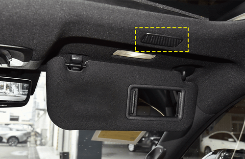Marco de altavoz de techo de coche de acero negro para Toyota Crown 2023-24 decoración cubierta adorno - Imagen 3 de 4