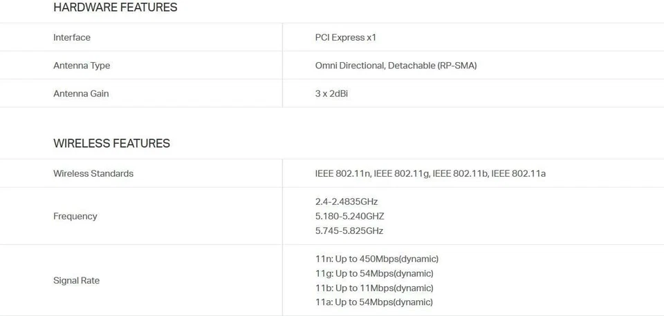 TL-WDN4800 N900 Wireless Dual Band PCI A Boxed Set 845973050603 N/A TP-ALINK@A10 - Image 3 of 4