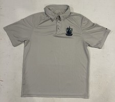 St Louis Scott Gallagher Nike Golf Dri-Fit Polo Shirt Men's Medium Gray Knit