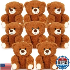 Jenaai 8 Pcs 10 Inches Stuffed Animal Bear Bulk Gift Soft Cute Baby Shower Be