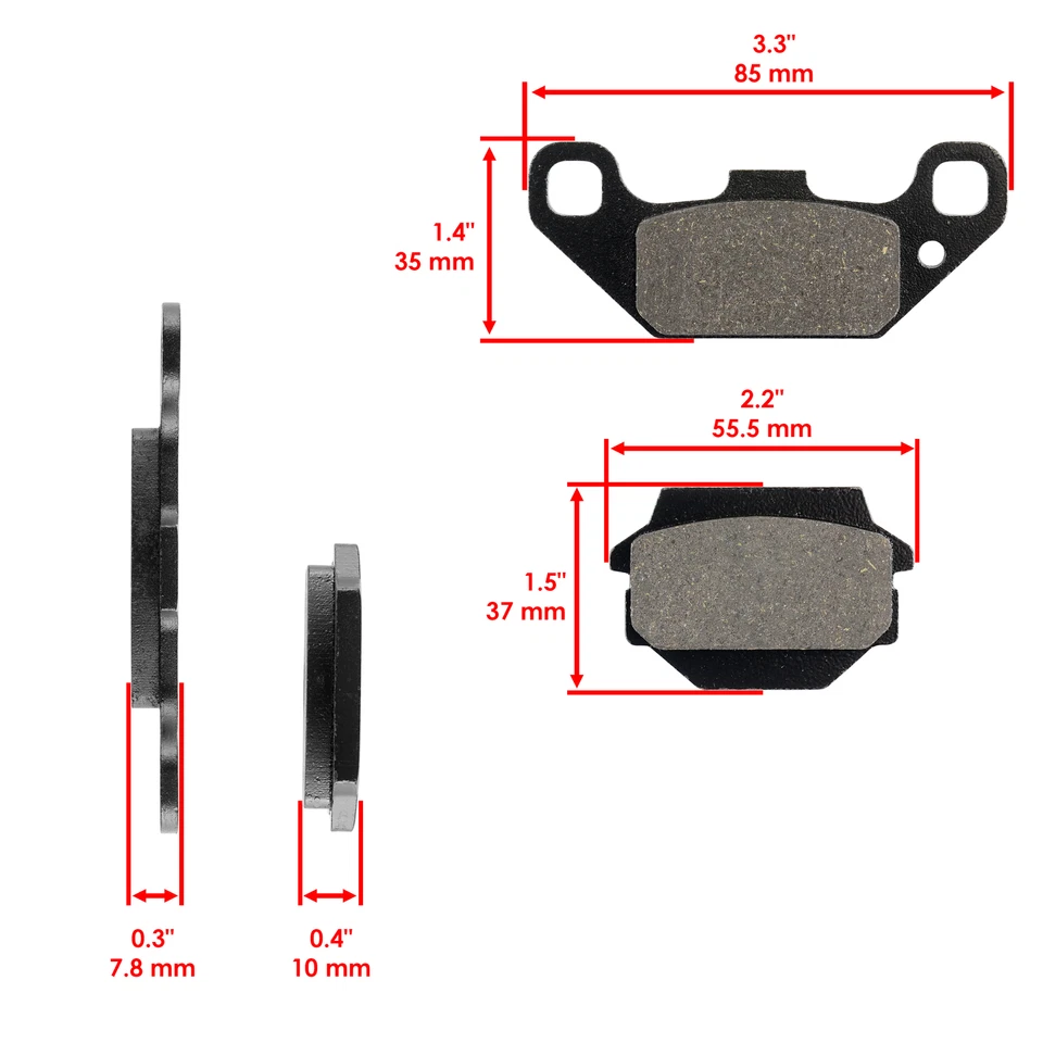 Pastillas de freno delanteras para Kawasaki Lakota 300 KEF300-A KEF300-B 1995-2003 Foto 2 de 4