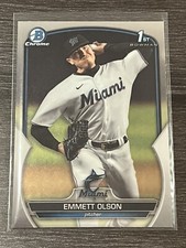 2023 Bowman Draft Chrome Emmett Olson RC Miami Marlins #BDC-10