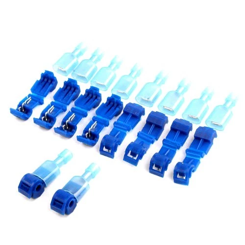 200pc T-Tap Insulated Connector and BLUE Male 16/14ga Terminal Quick Disconnect  - Image 2 of 2