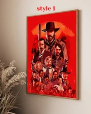 Red Dead Redemption II Poster, Gaming Room Poster