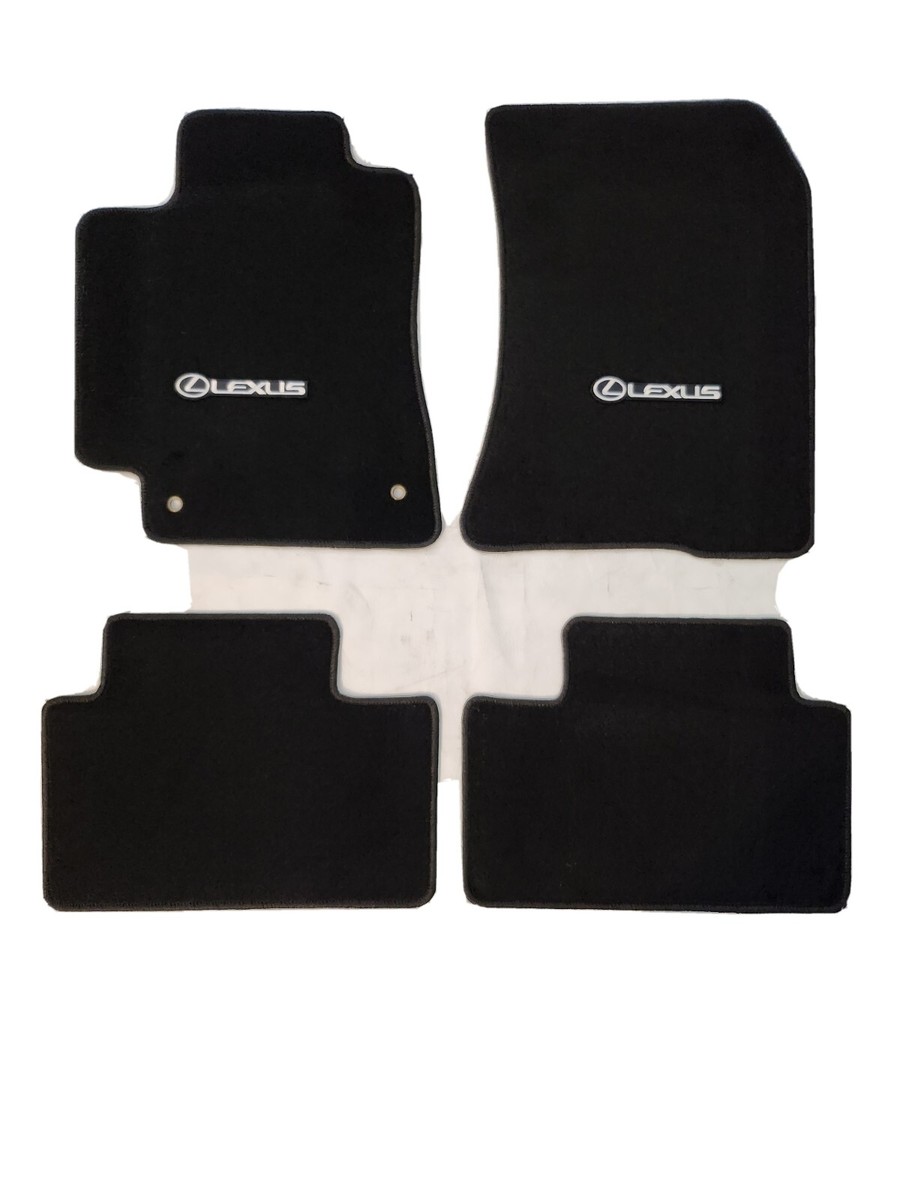 Fit 2001-2005 Lexus IS300 Black Nylon Floor Mats Carpet W/ Emblem