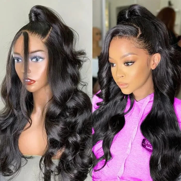 Perruque Cheveux Humain Body Wave 22 pouces | Naturelle Indienne