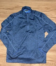 PGA TOUR MENS 1/4 ZIP GOLF PULLOVER FLEECE SIZE 2XL NWT BLUE
