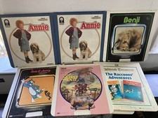 CED Selectavision Videodiscs Walt Disney Lot Of 6 Children  s Movies Annie Benji