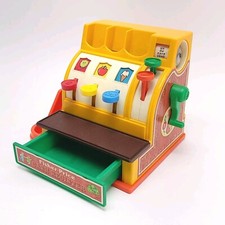 Vintage Fisher Price Cash Register Toy 1974 Working
